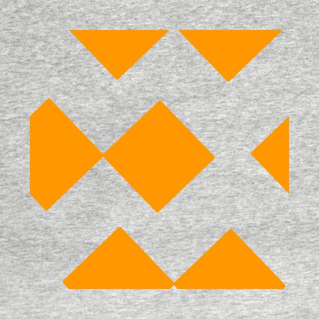 Orange Diamond Squares by MacSquiddles